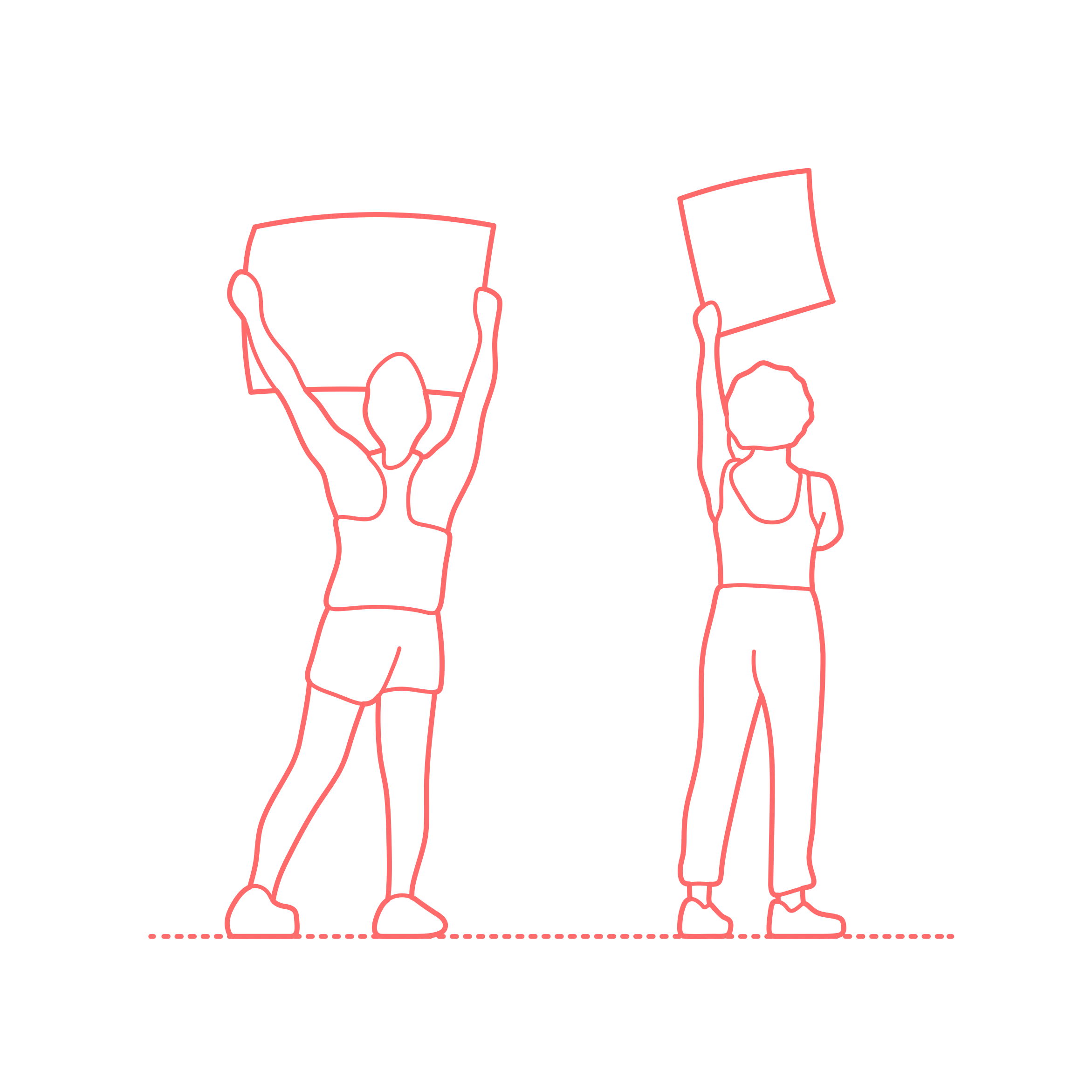 Humans Protest Protesters Holding Signs Women Back Outline Svg Vector Free Vectors